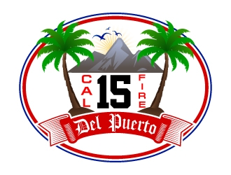 Cal Fire Del Puerto station logo design by uttam
