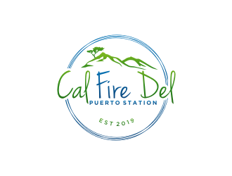 Cal Fire Del Puerto station logo design by bricton