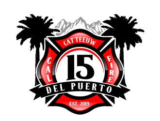 Cal Fire Del Puerto station logo design by jaize