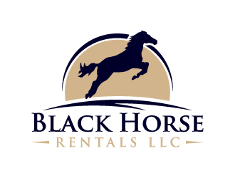 Black Horse Rentals LLC logo design by akilis13