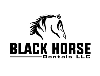 Black Horse Rentals LLC logo design by AamirKhan