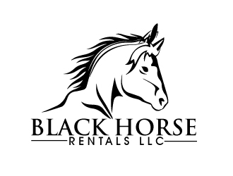 Black Horse Rentals LLC logo design by AamirKhan