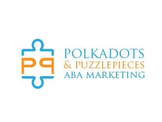 Polkadots & Puzzlepieces ABA Marketing logo design by maze