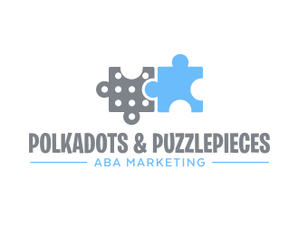 Polkadots & Puzzlepieces ABA Marketing logo design by Dakon