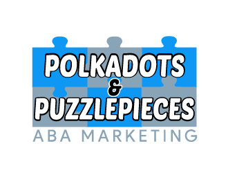Polkadots & Puzzlepieces ABA Marketing logo design by axel182