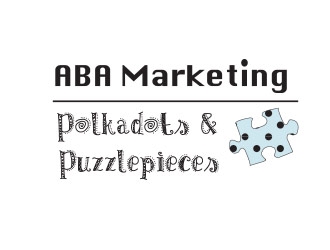 Polkadots & Puzzlepieces ABA Marketing logo design by not2shabby