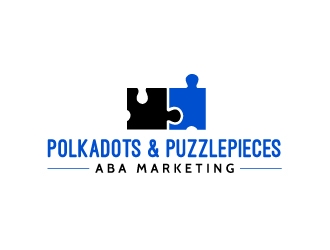 Polkadots & Puzzlepieces ABA Marketing logo design by uttam
