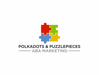 Polkadots & Puzzlepieces ABA Marketing logo design by hopee