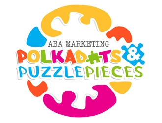Polkadots & Puzzlepieces ABA Marketing logo design by MAXR