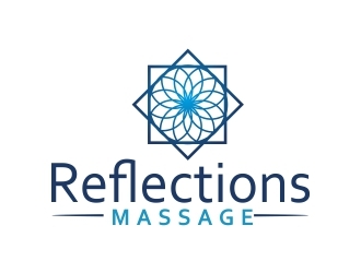Reflections Massage logo design by ruki