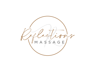 Reflections Massage logo design by bricton