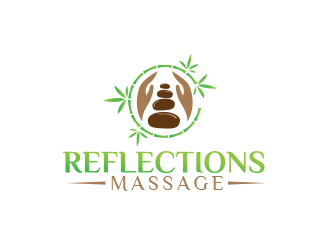 Reflections Massage logo design by scriotx