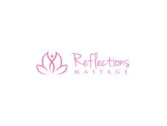 Reflections Massage logo design by kaylee