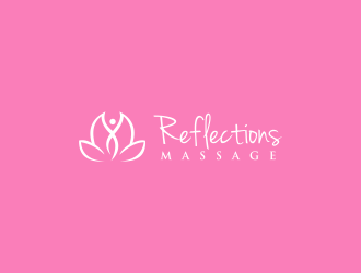 Reflections Massage logo design by kaylee