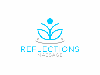 Reflections Massage logo design by checx