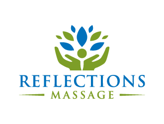 Reflections Massage logo design by akilis13