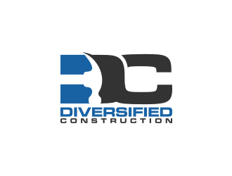 Diversified Construction  logo design by blessings