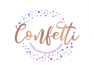 Confetti logo design by Suvendu