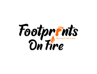 Footprints on Fire logo design by ubai popi