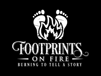 Footprints on Fire logo design by akilis13