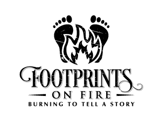 Footprints on Fire logo design by akilis13