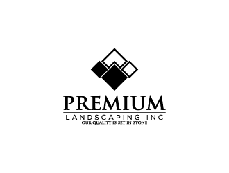 premium landscaping inc logo design by torresace