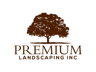 premium landscaping inc logo design by LogOExperT
