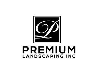 premium landscaping inc logo design by LogOExperT