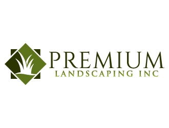 premium landscaping inc logo design by jaize
