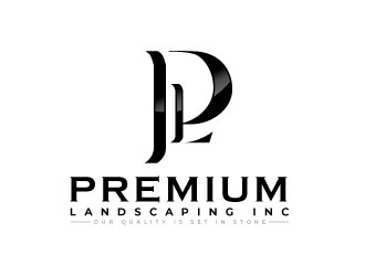 premium landscaping inc logo design by sanworks