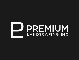 premium landscaping inc logo design by berkahnenen