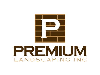 premium landscaping inc logo design by kunejo
