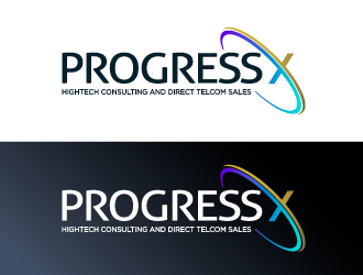 Progress X logo design by Rassum