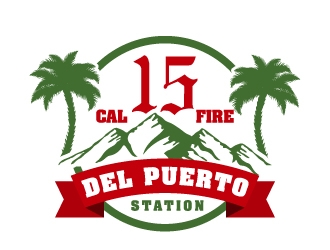 Cal Fire Del Puerto station logo design by LogOExperT