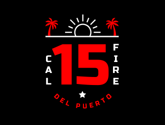 Cal Fire Del Puerto station logo design by BeDesign