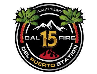 Cal Fire Del Puerto station logo design by REDCROW