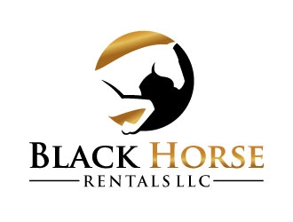 Black Horse Rentals LLC logo design by invento