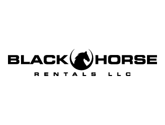 Black Horse Rentals LLC logo design by denfransko