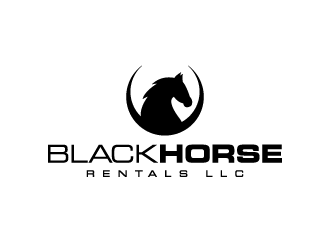 Black Horse Rentals LLC logo design by denfransko