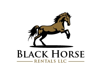 Black Horse Rentals LLC logo design by cybil