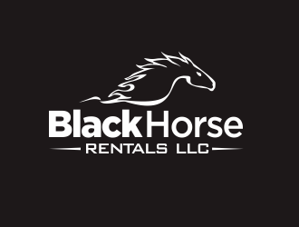 Black Horse Rentals LLC logo design by YONK