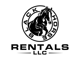 Black Horse Rentals LLC logo design by mckris