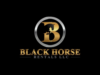 Black Horse Rentals LLC logo design by art-design