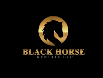 Black Horse Rentals LLC logo design by art-design