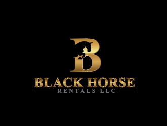 Black Horse Rentals LLC logo design by art-design