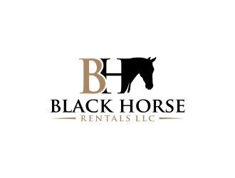Black Horse Rentals LLC logo design by imagine