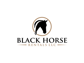 Black Horse Rentals LLC logo design by imagine