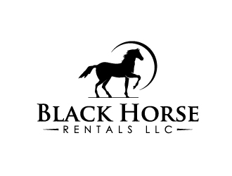 Black Horse Rentals LLC logo design by Marianne