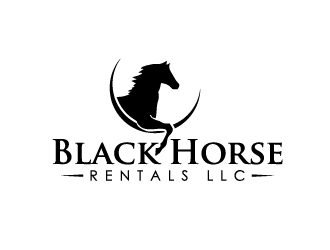 Black Horse Rentals LLC logo design by Marianne