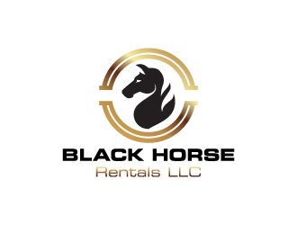 Black Horse Rentals LLC logo design by enan+graphics